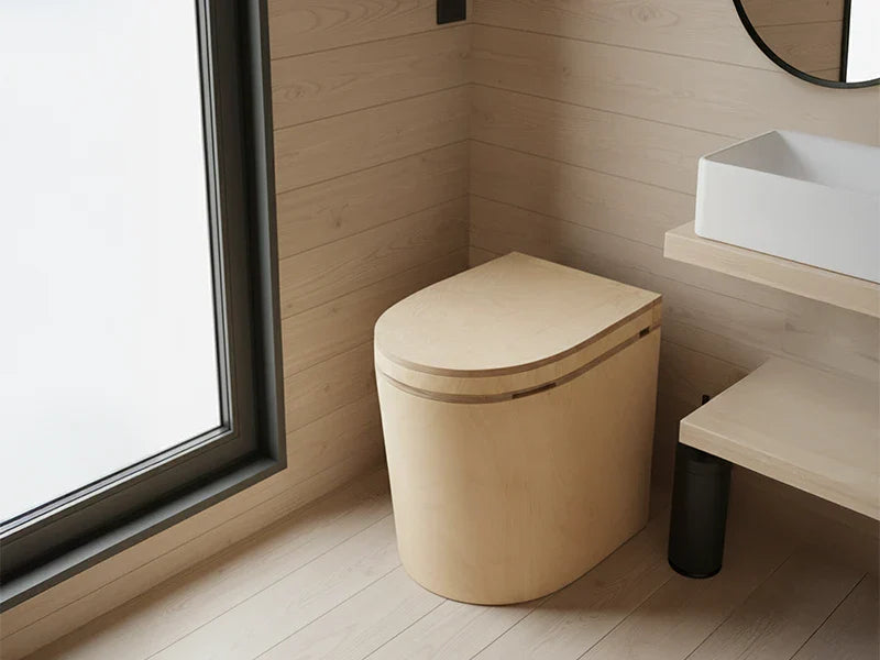 TinyBloem elegancka zaokrąglona toaleta kompostująca
